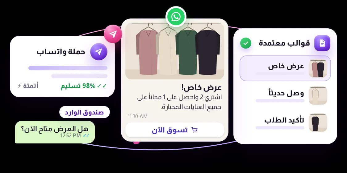 Templates, campaigns and chat