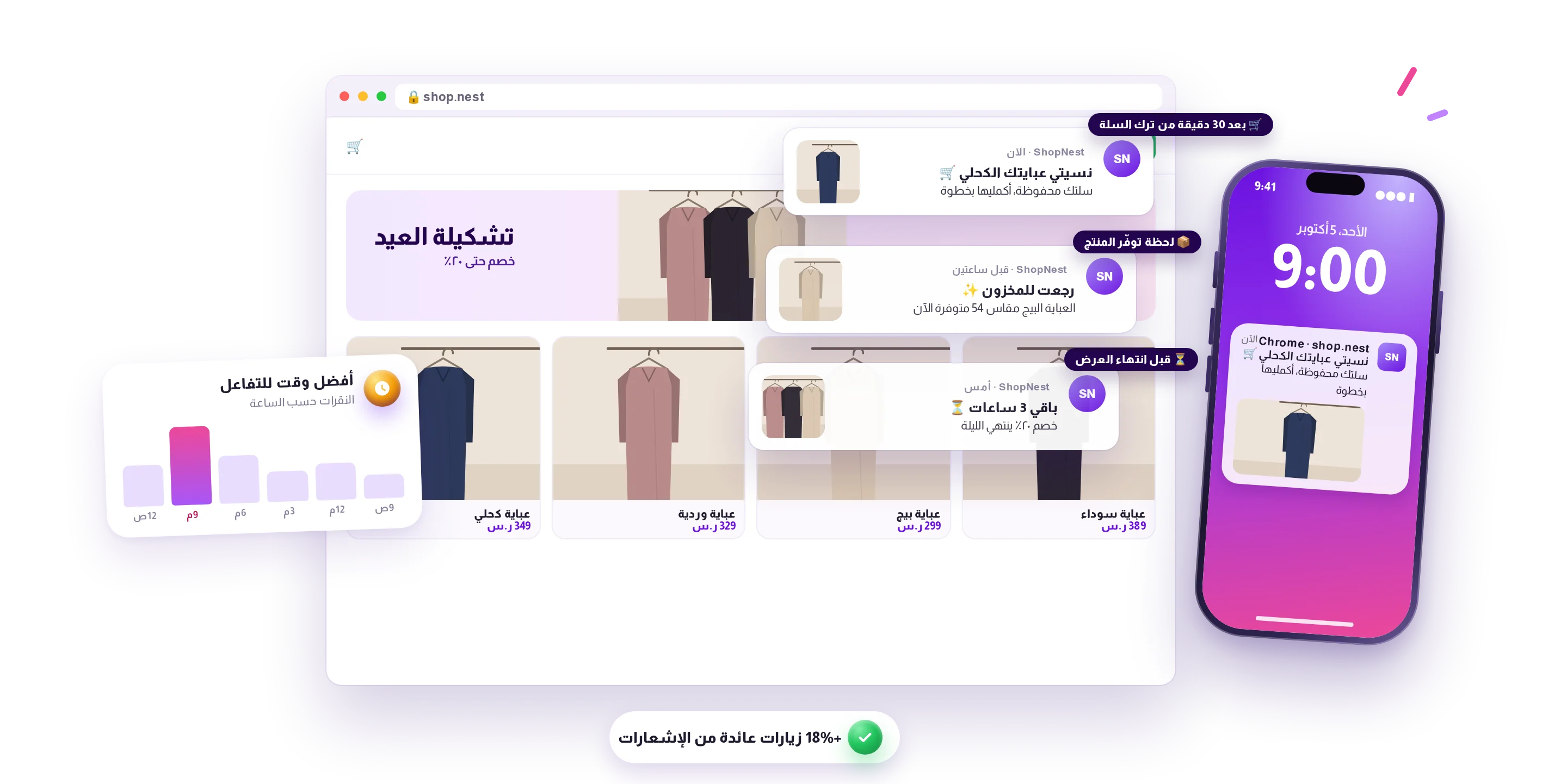 أعد المتسوقين